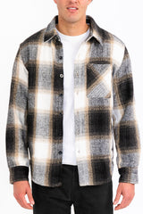 Wool Blend Flannel Shacket