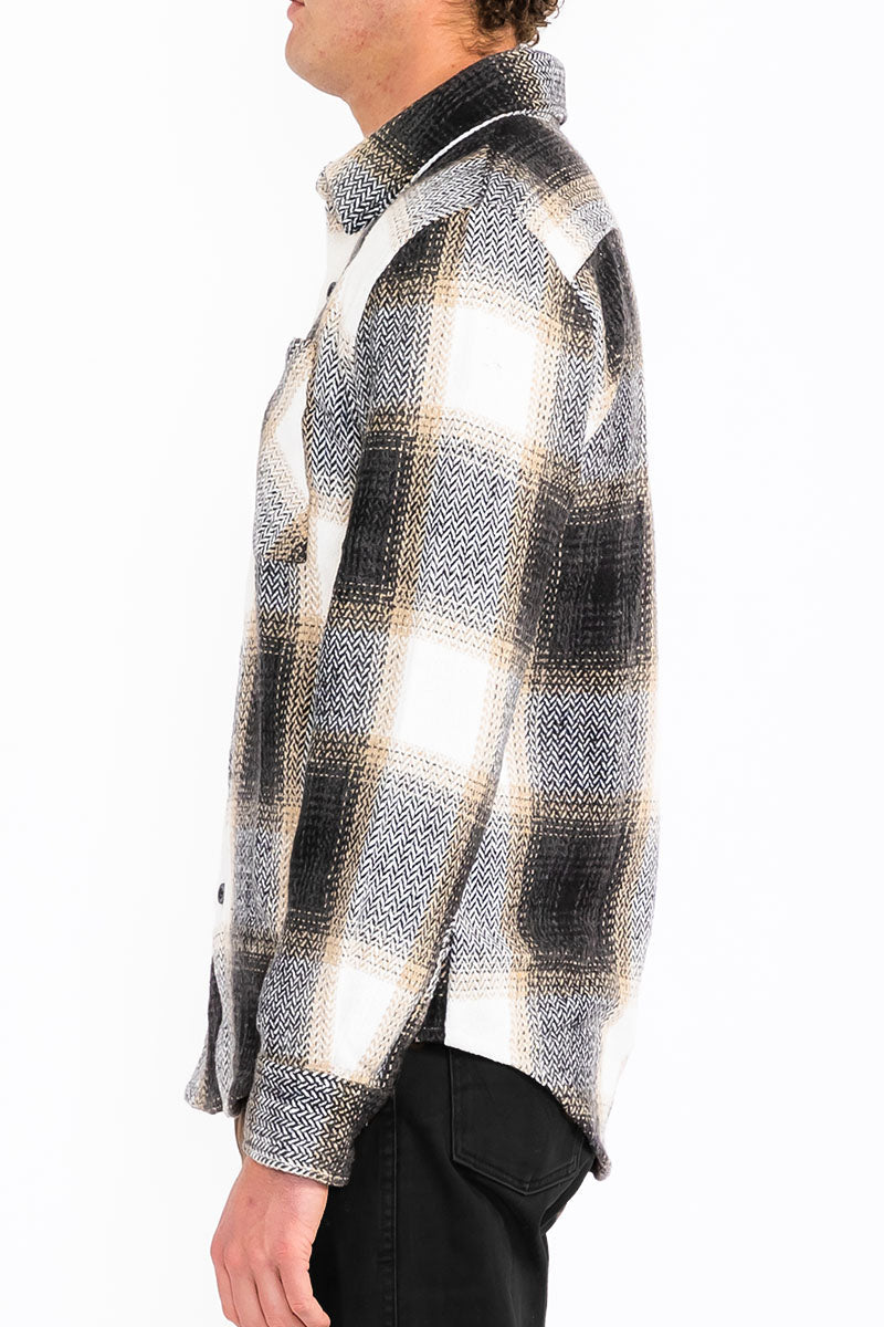 Wool Blend Flannel Shacket