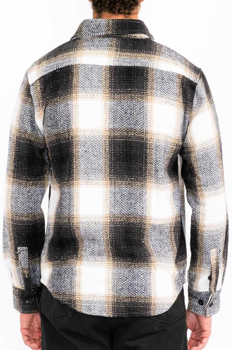 Wool Blend Flannel Shacket