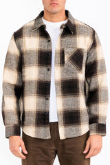 Wool Blend Flannel Shacket