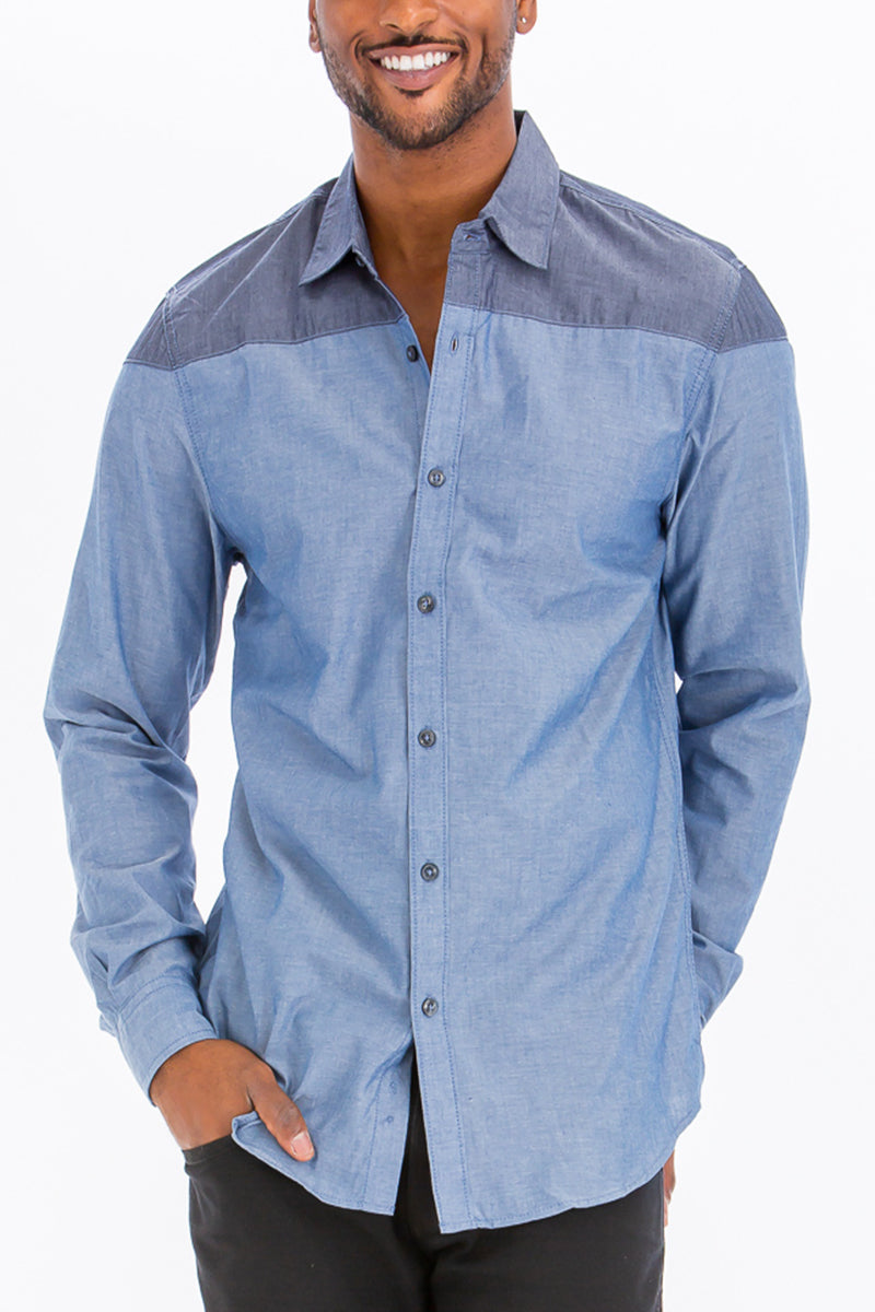 Milo Two Tone Long Sleeve Shirt