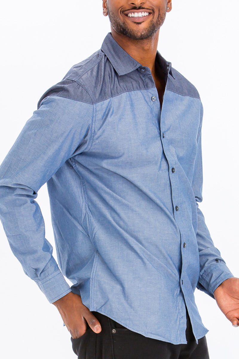 Milo Two Tone Long Sleeve Shirt