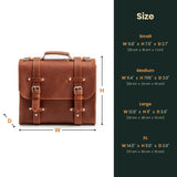 Genuine Leather Briefcase Bag Lora | Women's Work Bag-3