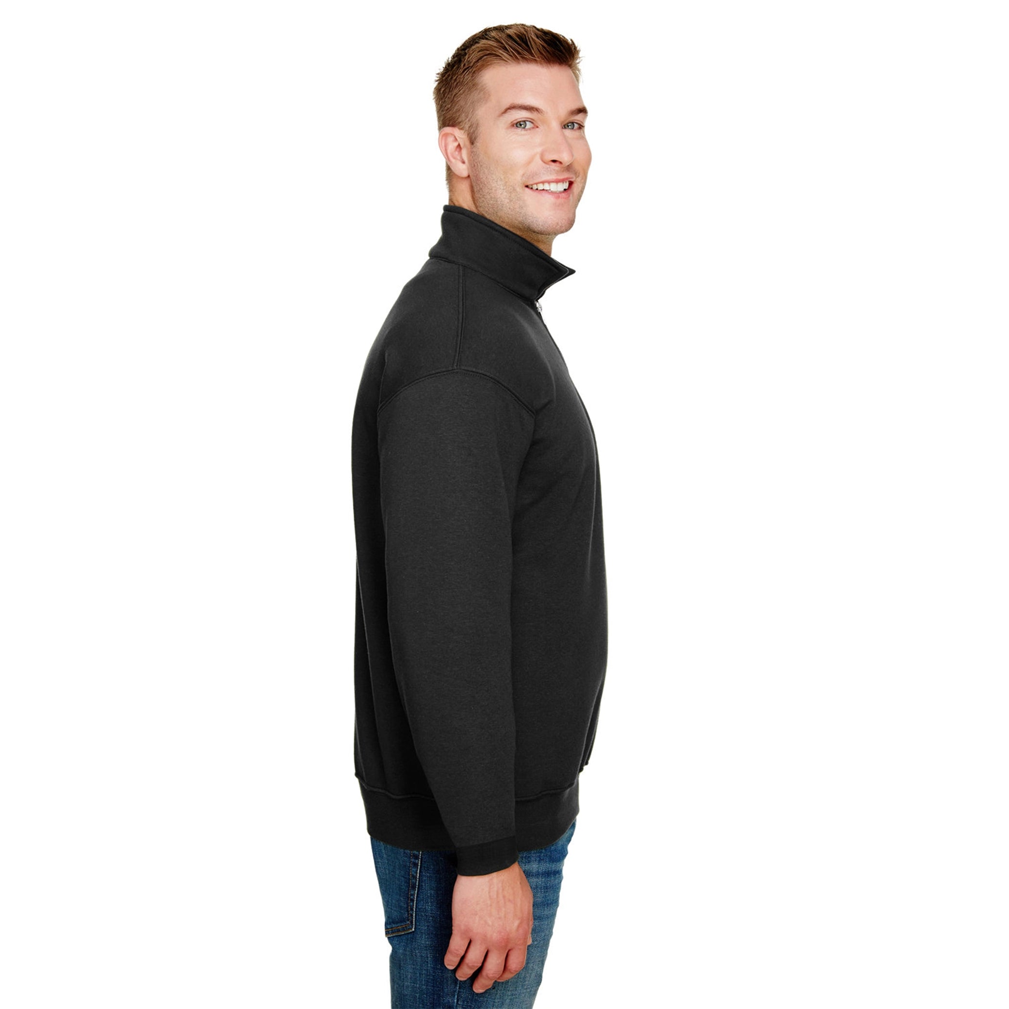 Vested Comfort Blend Quarter Zip Pullover Sweatshirt