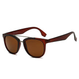 BENTON | Classic Round Brow-Bar Fashion Sunglasses-4