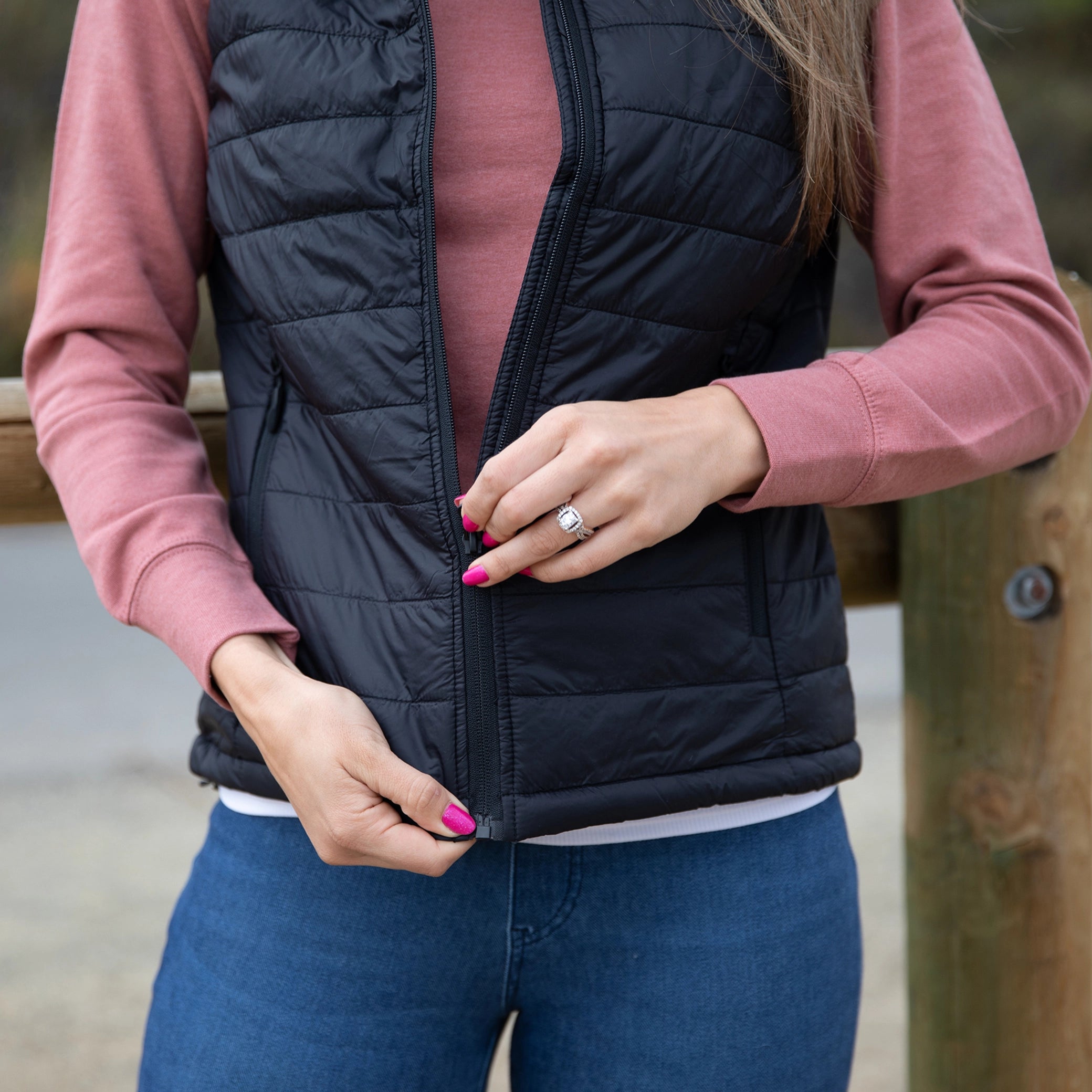 Vested Women's Nylon Puffer Vest