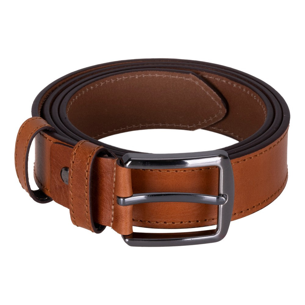 Globe Genuine Leather Belt – Handmade Premium Men’s Belt with Heavy-Duty Metal Buckle-1