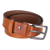 Globe Genuine Leather Belt – Handmade Premium Men’s Belt with Heavy-Duty Metal Buckle-3