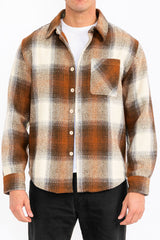 Wool Blend Flannel Shacket