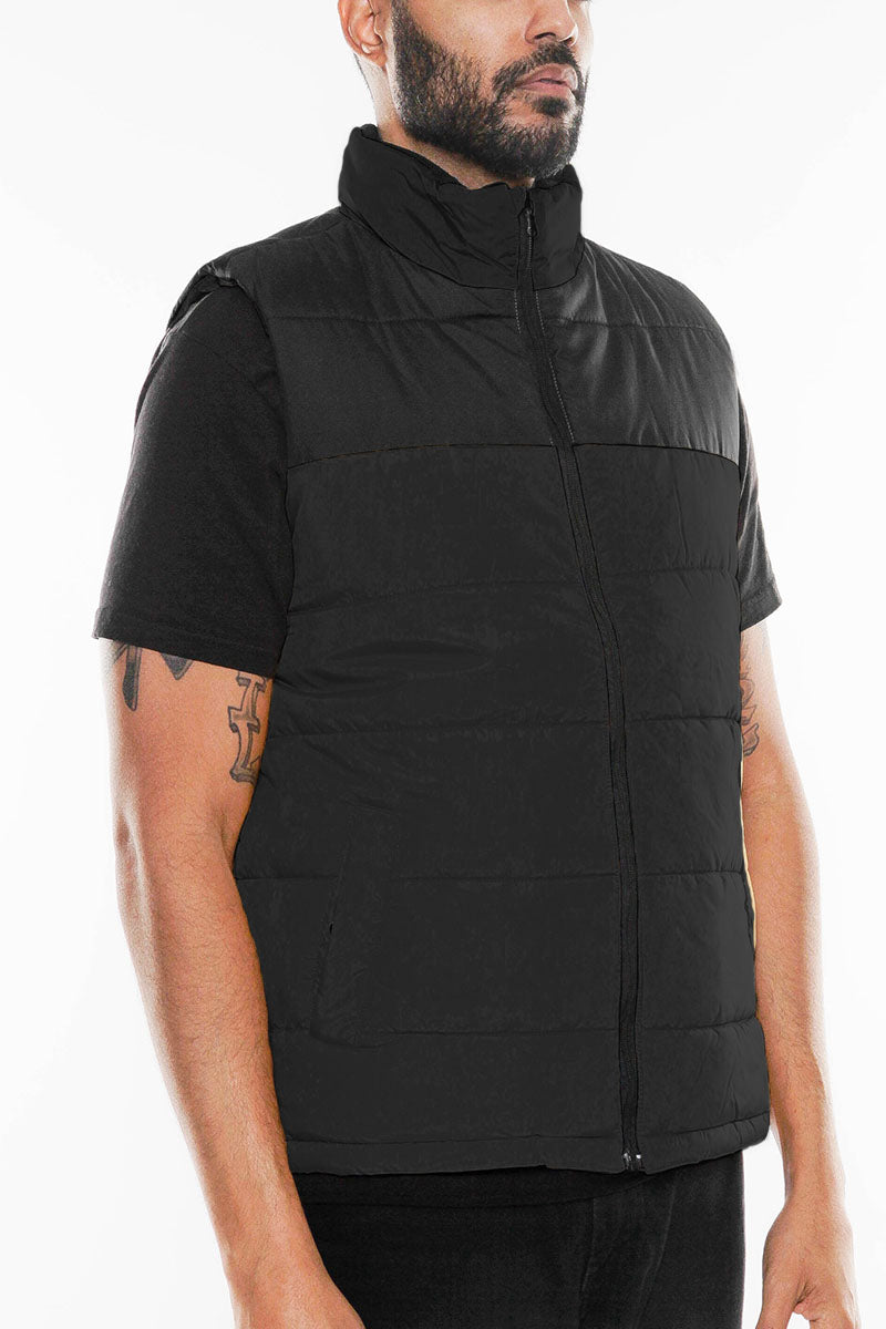 Two Tone Padded Puffer Vest