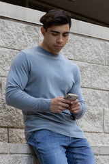 Men's Bamboo Viscose/Organic Cotton Long Sleeve T-Shirt