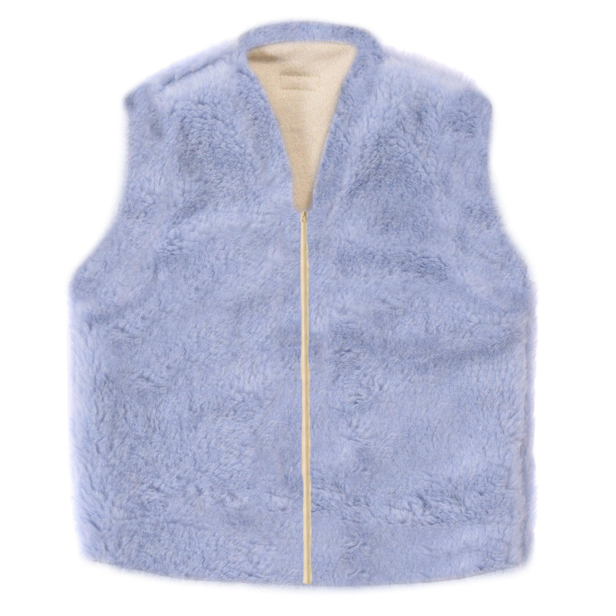 Baby/Kid Virgin Wool Vest - Blue image 0