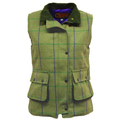 Ladies Game Ruby and Abby Tweed Gilet - Abby (Purple Lining), 16 image