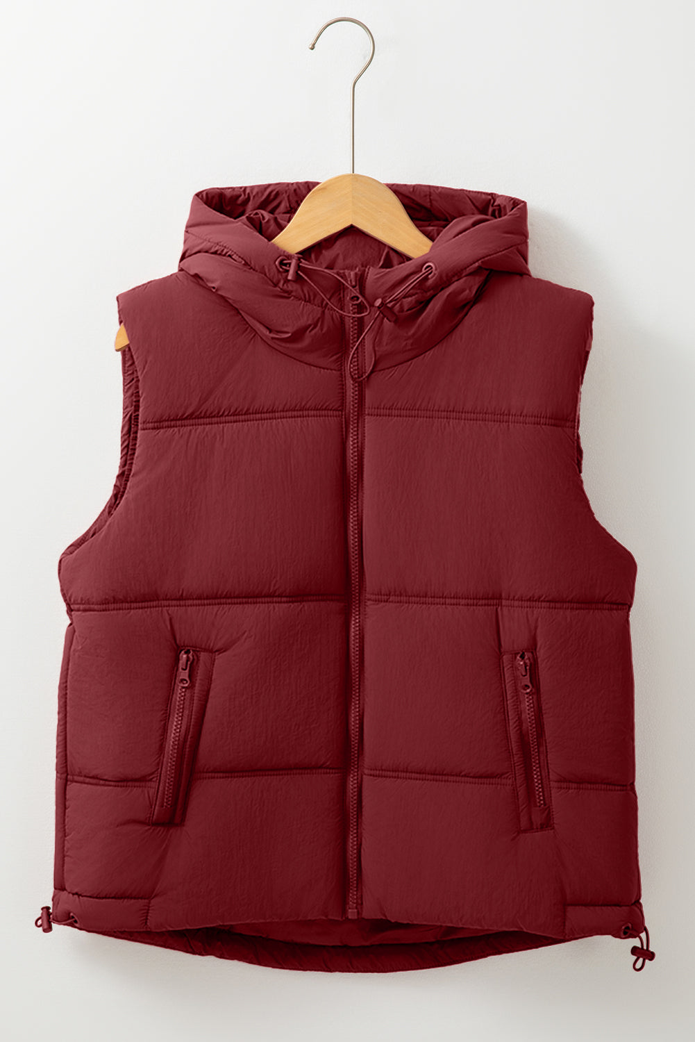 Clare Side Hooded Puffer Vest image 6