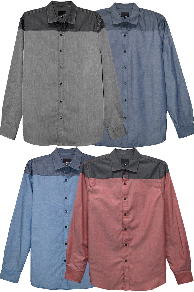 Milo Two Tone Long Sleeve Shirt