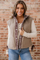 Wrenley Bows Sherpa Fleece Vest image 3