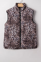 Aria Zipper Casual Puff Vest image 0