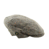 Men's Herringbone Grey 100% Tweed Trinity Flat Cap