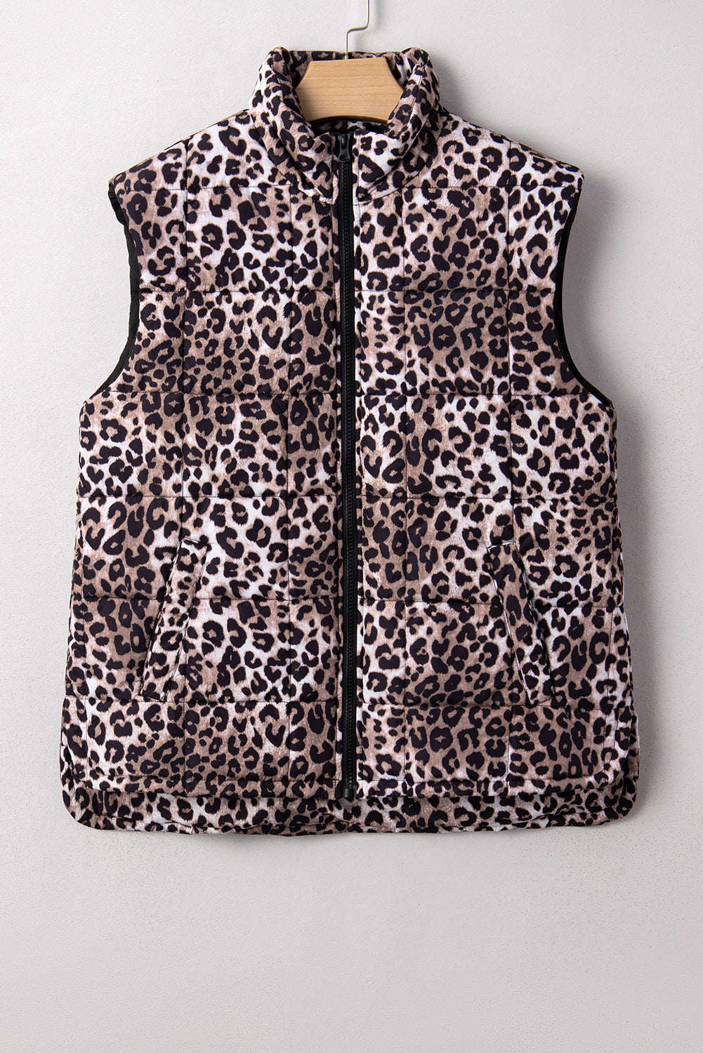 Aria Zipper Casual Puff Vest image 6