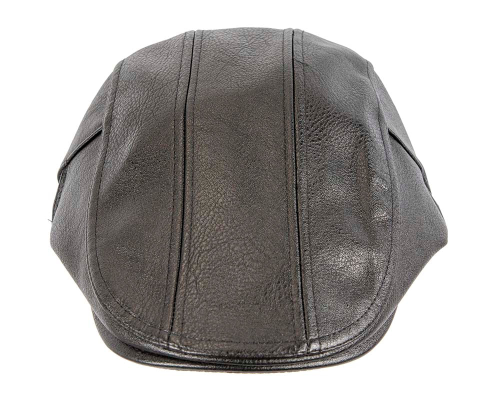 Black leather flat cap by Max Alexander M136 image 2