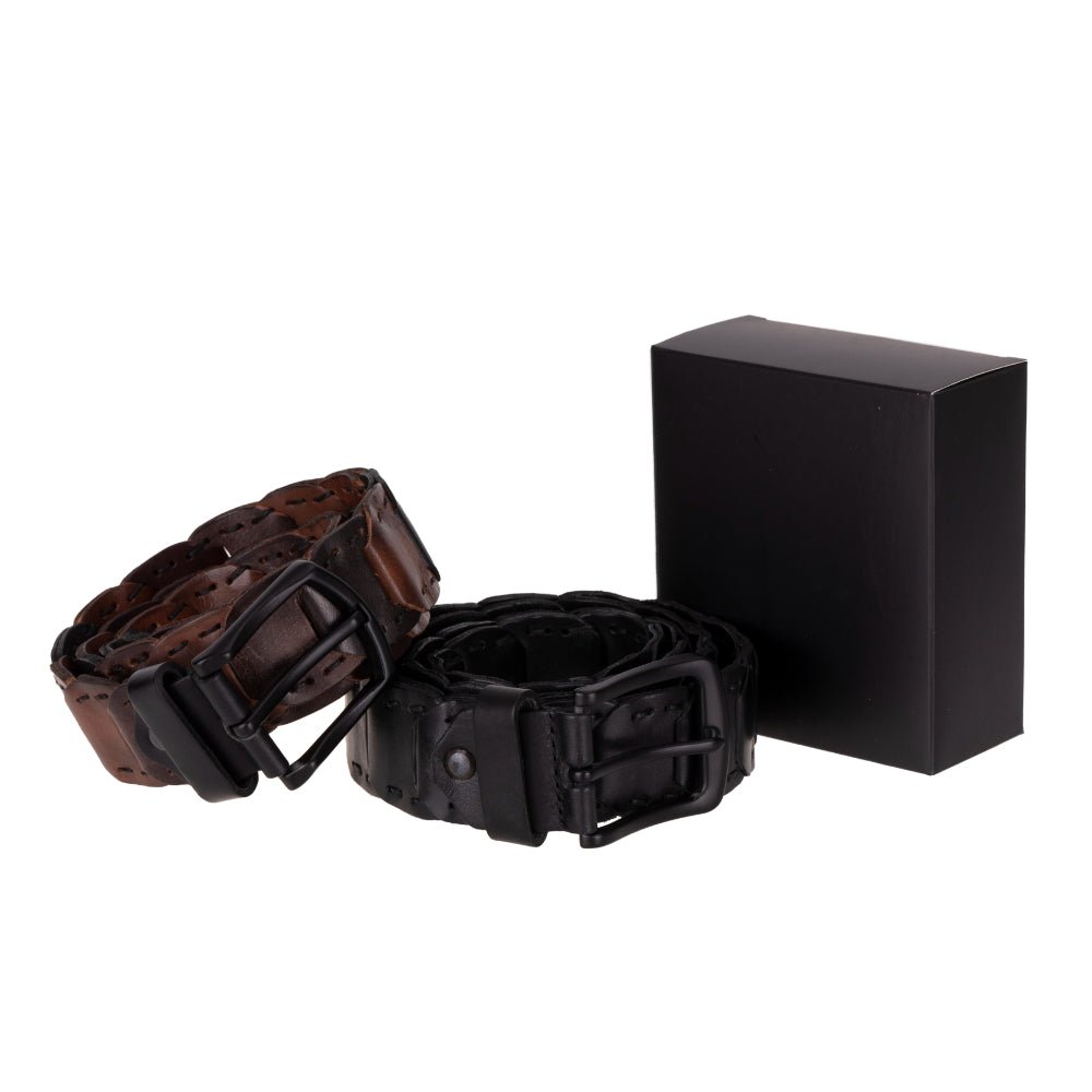 Vista Braided Leather Men's Belt-4