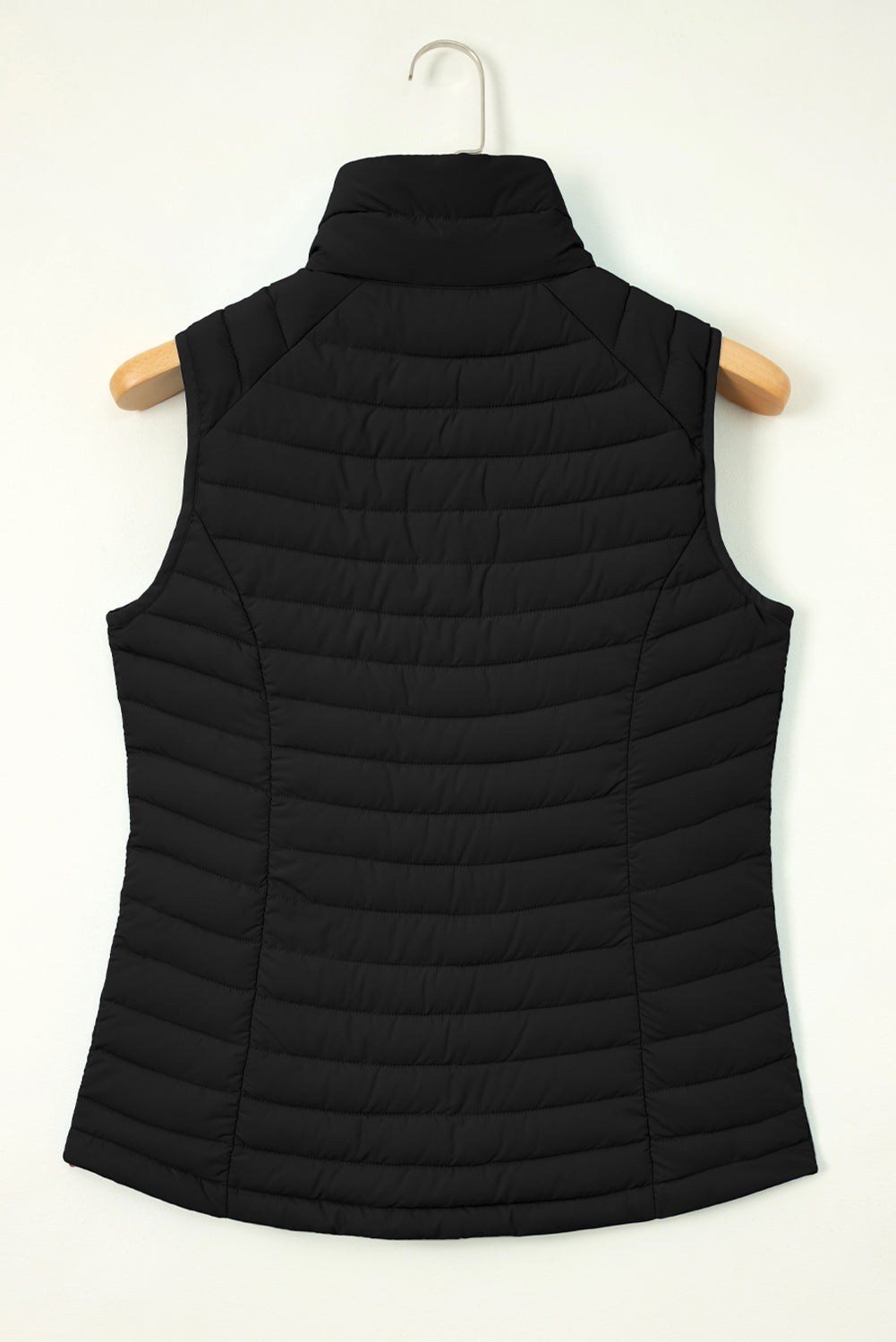 Harper Quilted Zipped Puffer Vest-1