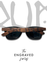 Eyewood | Engraved wooden sunglasses - Viking Runes - Suomi image 1