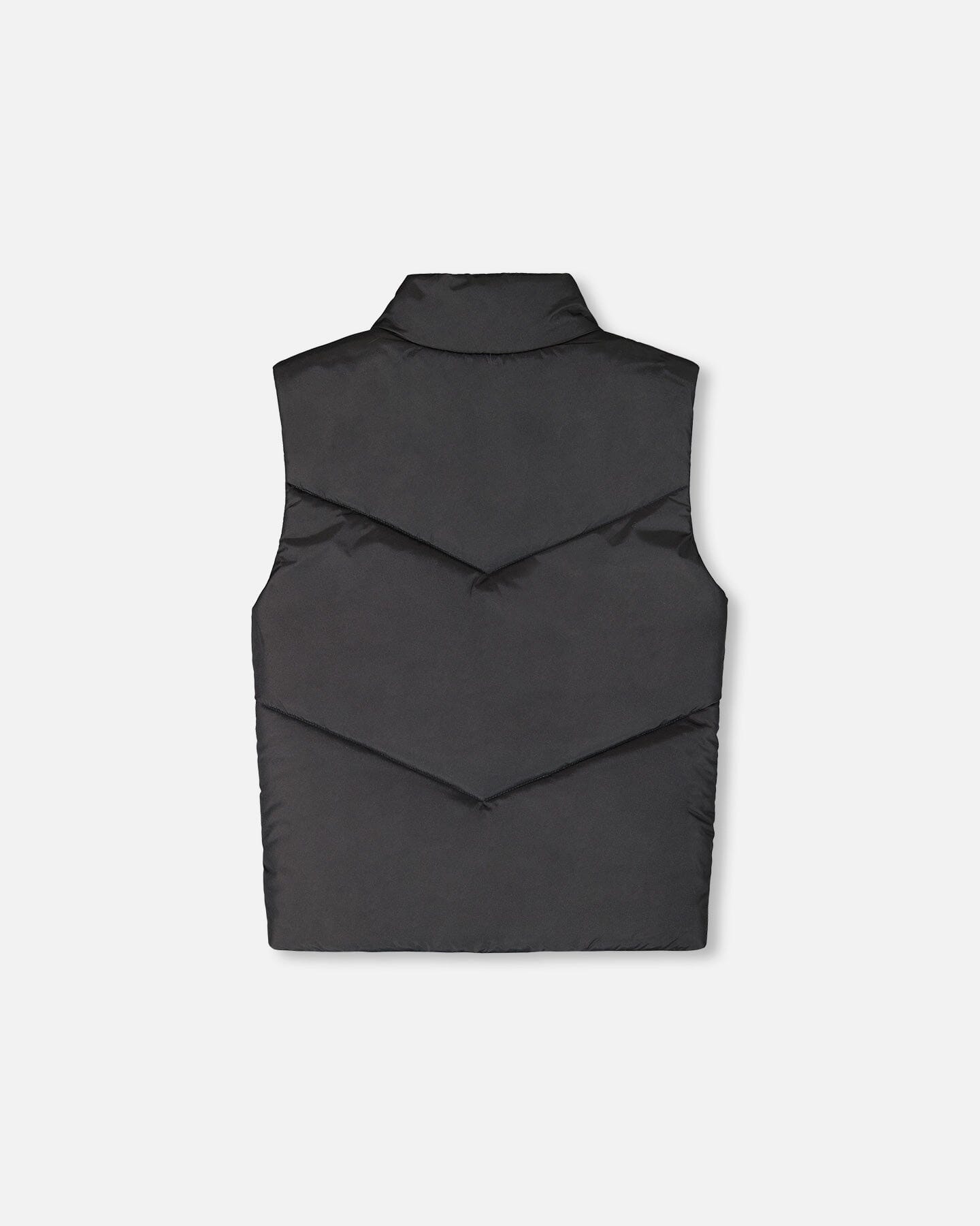 Quilted Mid-Season Sleeveless Vest Black image 3