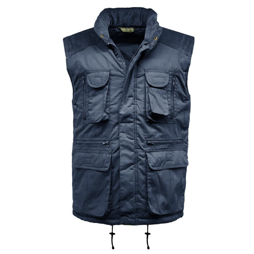 Multi Pocket Padded Gilet - Navy, L image