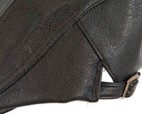 Black leather flat cap by Max Alexander M136 image 3