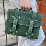 Genuine Leather Briefcase Bag Lora | Women's Work Bag-10