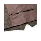 Men’s Harris Tweed Dalston Clinton Brown Waistcoat Vest