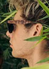 Eyewood | Engraved wooden sunglasses - Viking Runes image 0