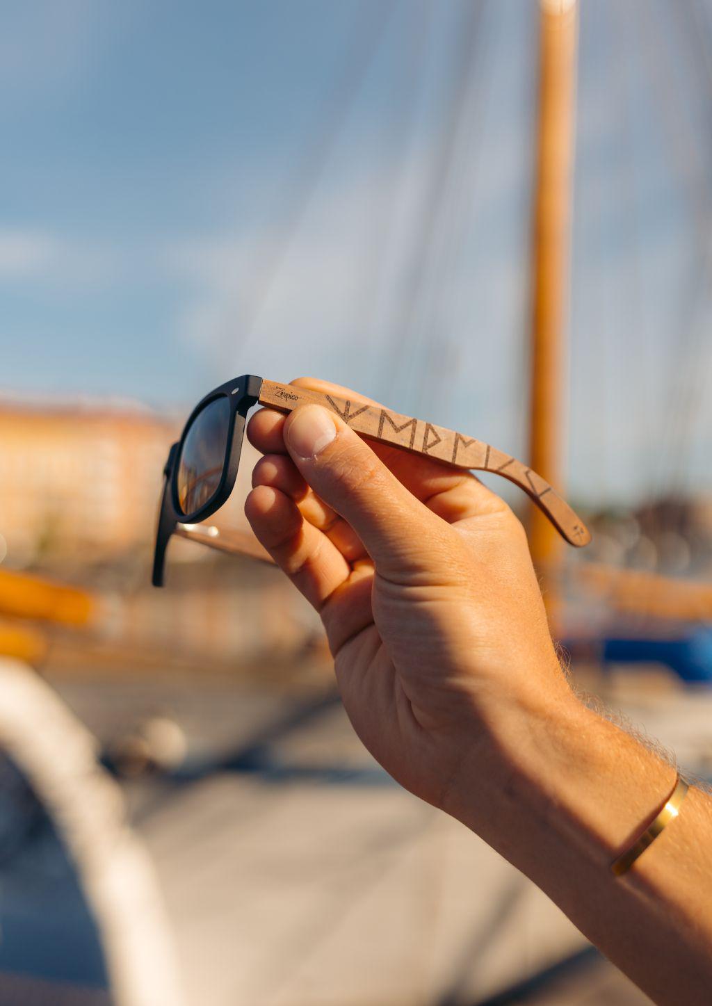 Eyewood | Engraved wooden sunglasses - Viking Runes image 4