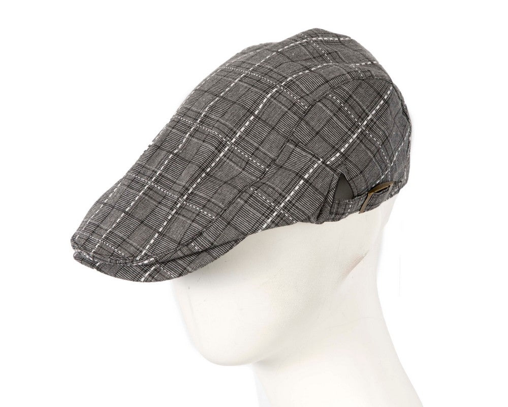 Charcoal tweed flat cap by Max Alexander image 0