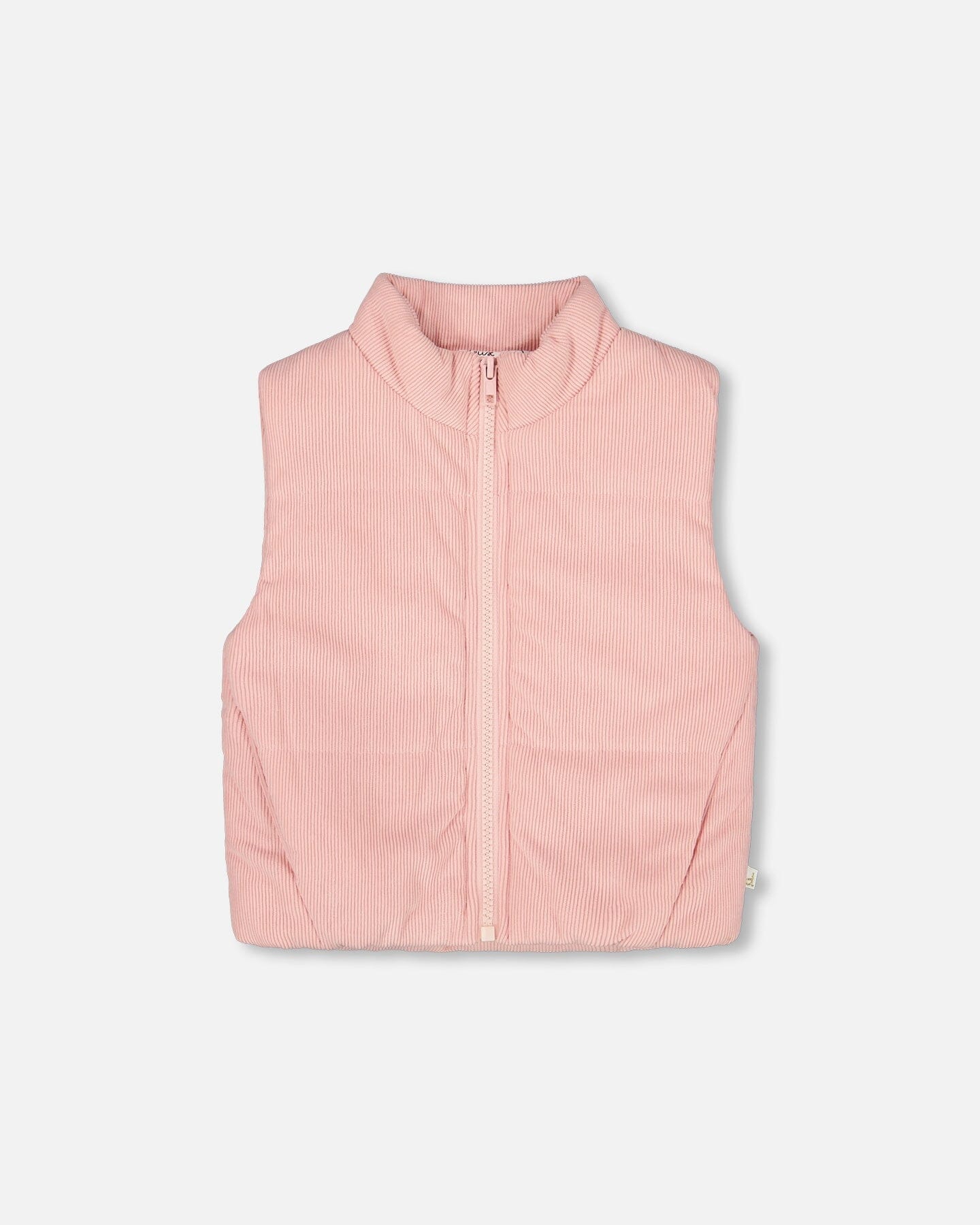 Corduroy Puffy Sleeveless Vest Dusty Pink image 14