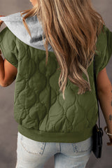 Harlow Quilted Hooded Zip Up Puffer Vest image 1