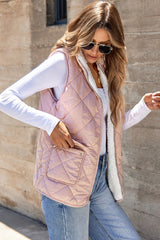 Lillian Fleece Lined Quilted Vest-2