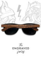 Eyewood | Engraved wooden sunglasses - Vikings image 1