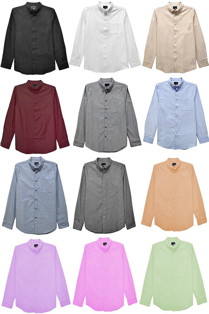 Classic Long Poly Cotton Blend Sleeve Shirt
